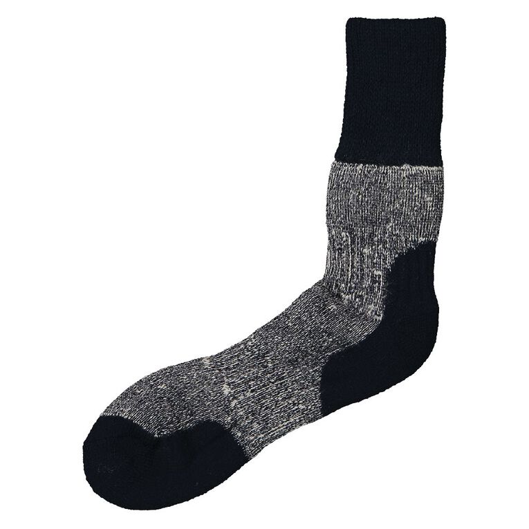 Alpsocks Men's Merino Boot Socks, Navy, hi-res