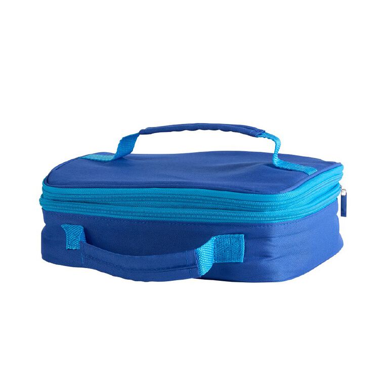 Living & Co Expandable Insulated Lunch Bag Blue, , hi-res