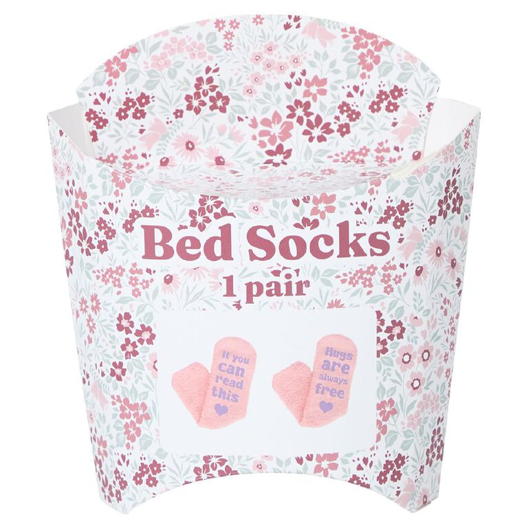 Novelty Printed Bed Socks 2A Assorted, , hi-res