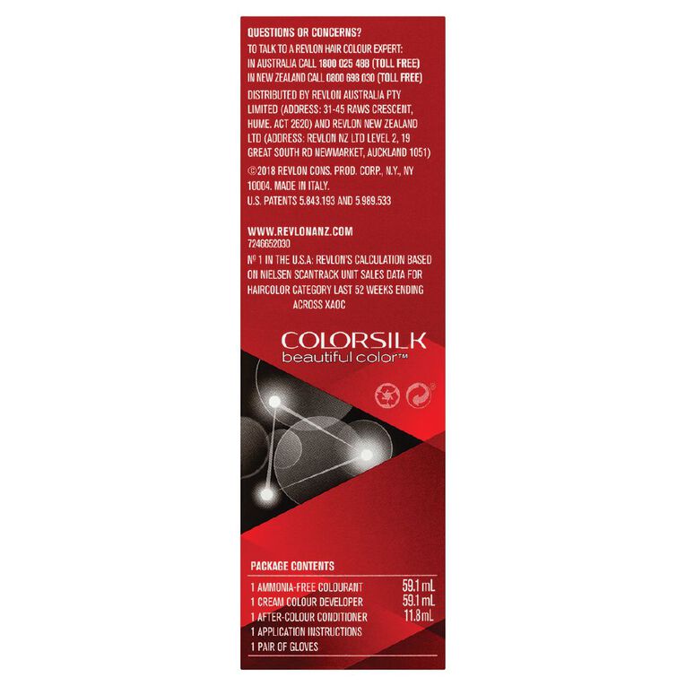 Revlon Colorsilk Hair Colour Dark Brown 30, , hi-res