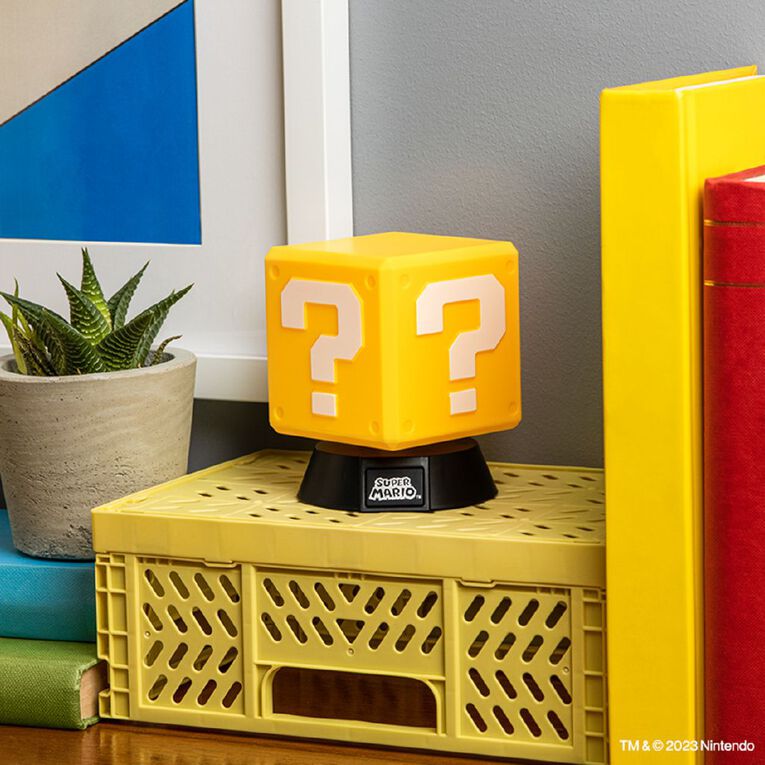 Paladone Super Mario Question Block Icon Light, , hi-res