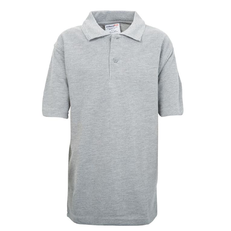 Schooltex Kids' Pique Polo, Grey Marle, hi-res