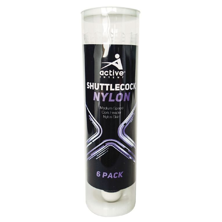 Active Intent Sports Shuttlecock Medium Speed 6 Pack, , hi-res