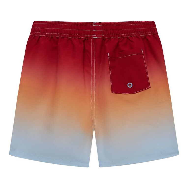 Young Original Printed Boardshorts, Red Mid, hi-res