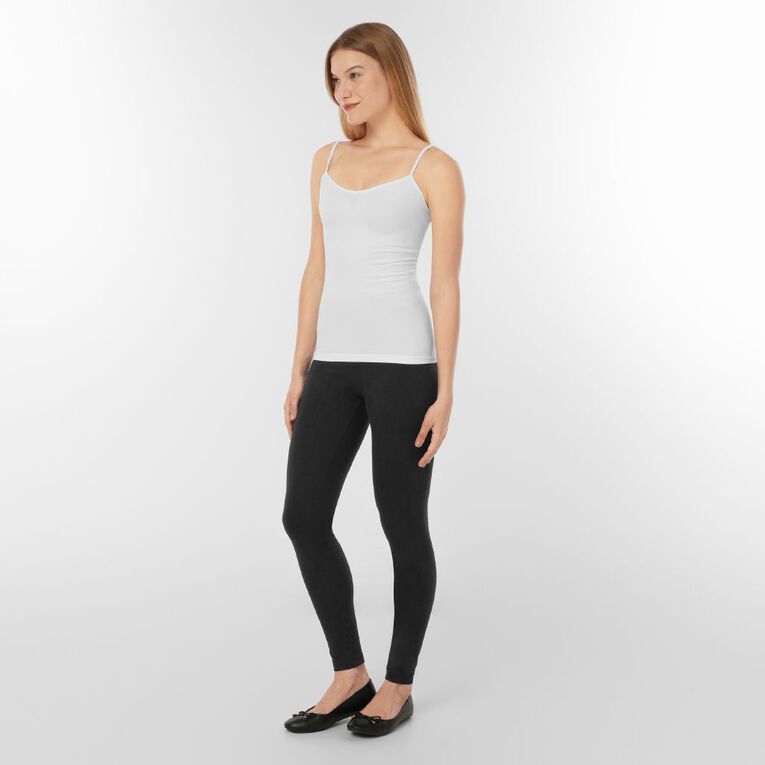 H&H Women's Long Leggings, Black, hi-res