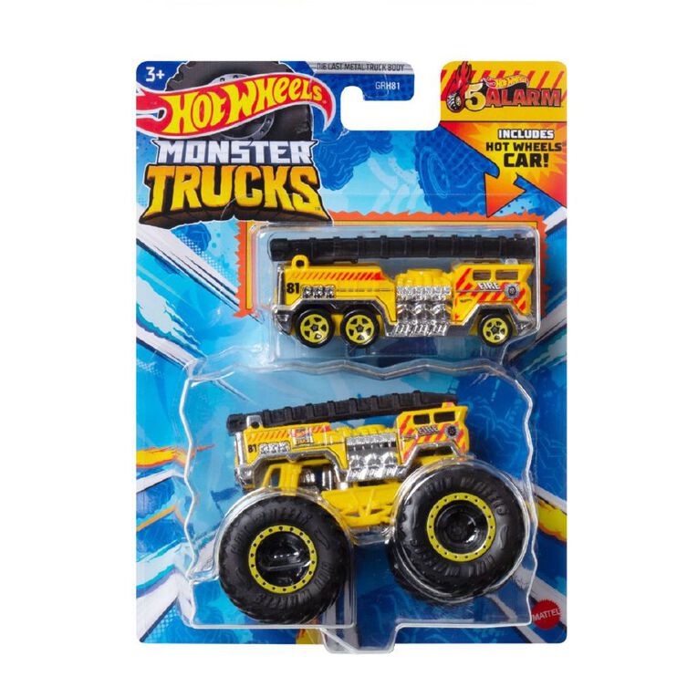 Hot Wheels Monster Truck 1:64 Scale Plus Promo Car, , hi-res