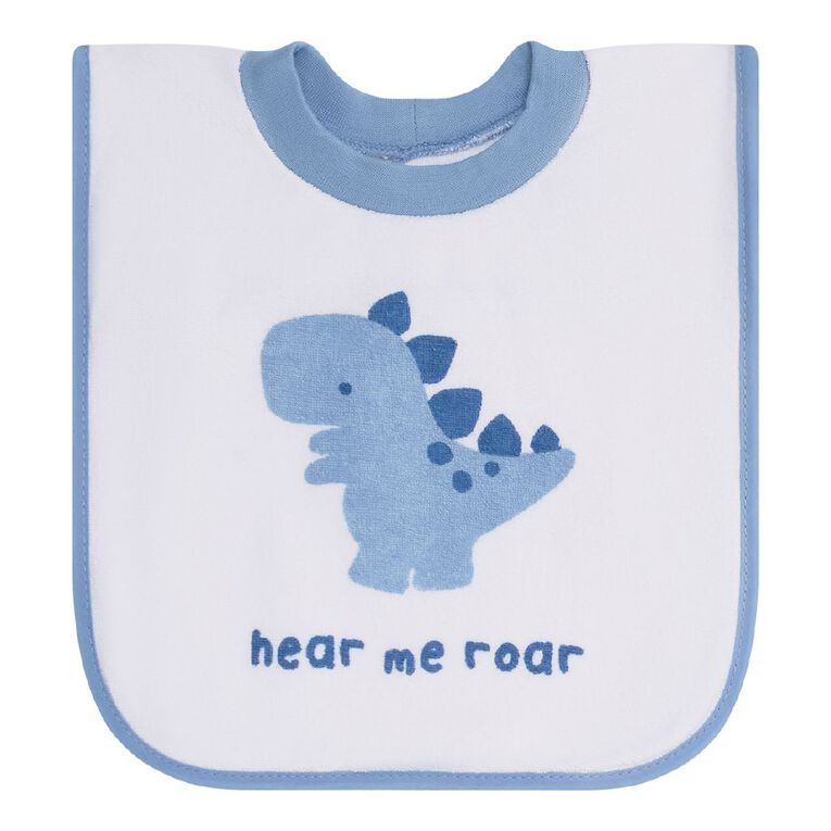 Young Original Babys' Popover Bibs 3 Pack, Blue Light, hi-res