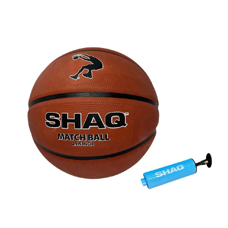 Shaq Composite Match Basketball with Pump 29.5 Inches Size 7, , hi-res