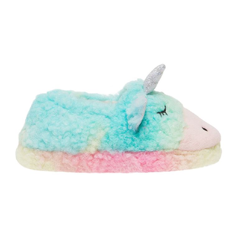 Young Original Junior Kids' Unicorn Closed Back Slippers, Multi-Coloured, hi-res