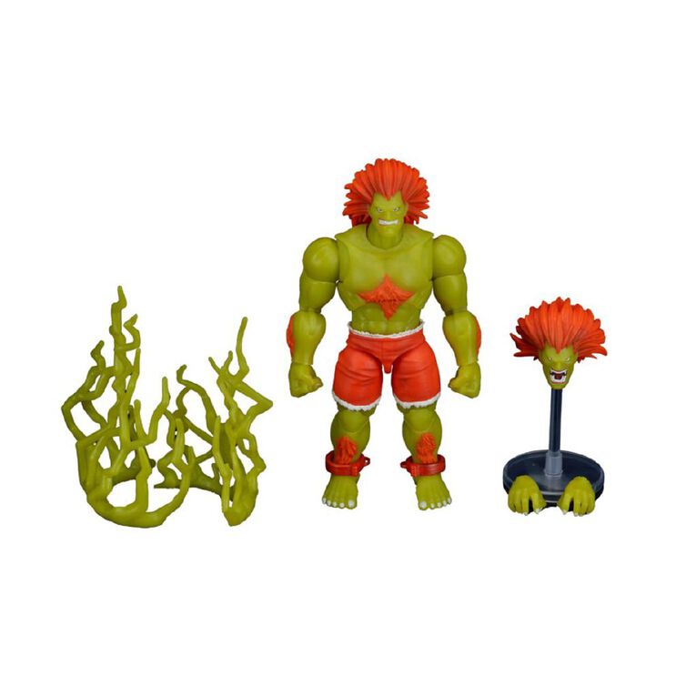 Street Fighter II Blanka Glow in the dark Action Figure, , hi-res