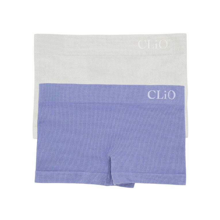 Clio Teen Seamfree Shortie 2 Pack, Blue/White, hi-res
