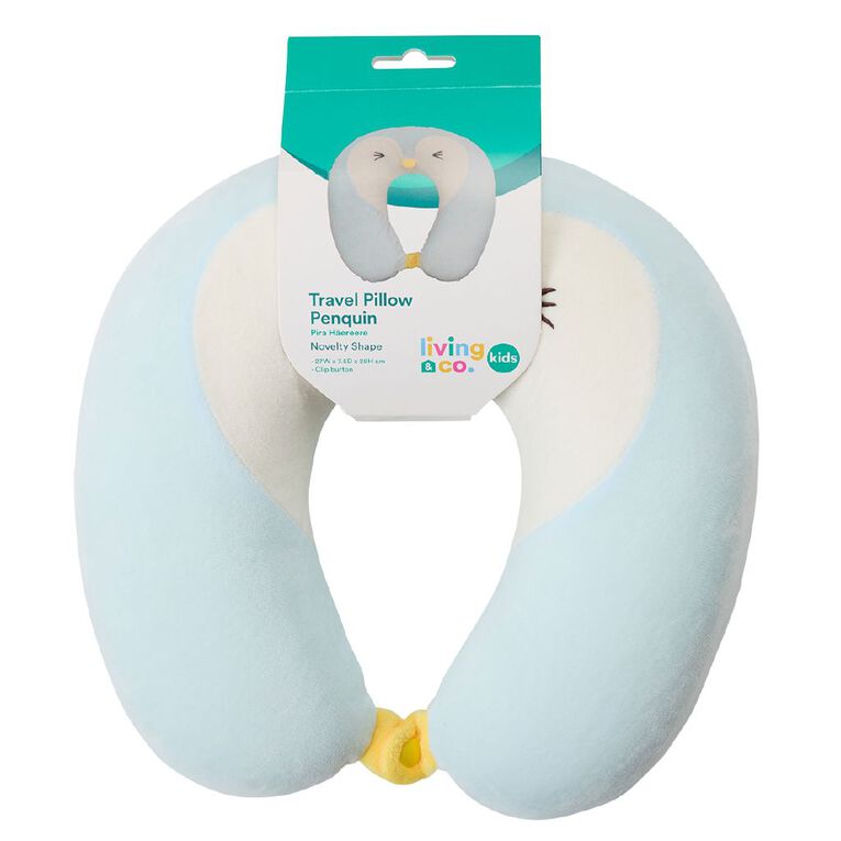 Living & Co Kids Travel Pillow Penguin, , hi-res