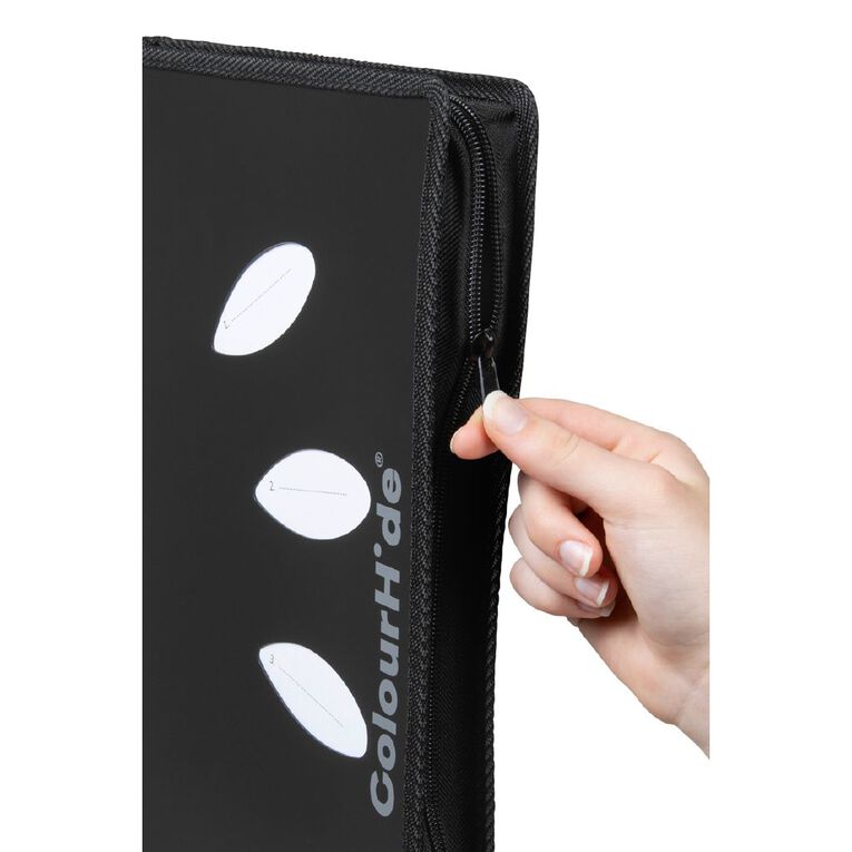 ColourHide My Zip Binder Black, , hi-res