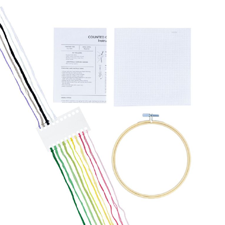Disney Counted Cross Stitch Hoop Art Kit 15cm Minnie, , hi-res