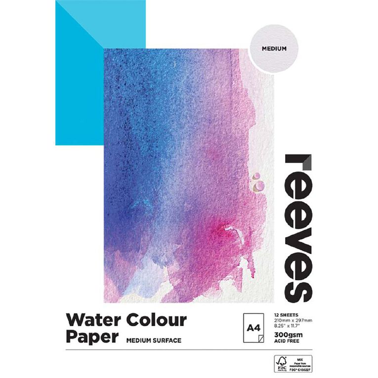 Reeves Water Colour Pad A4, , hi-res