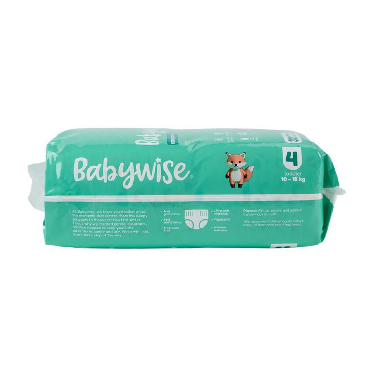 Babywise Nappy Pants Toddler Size 4 32 Pack, , hi-res