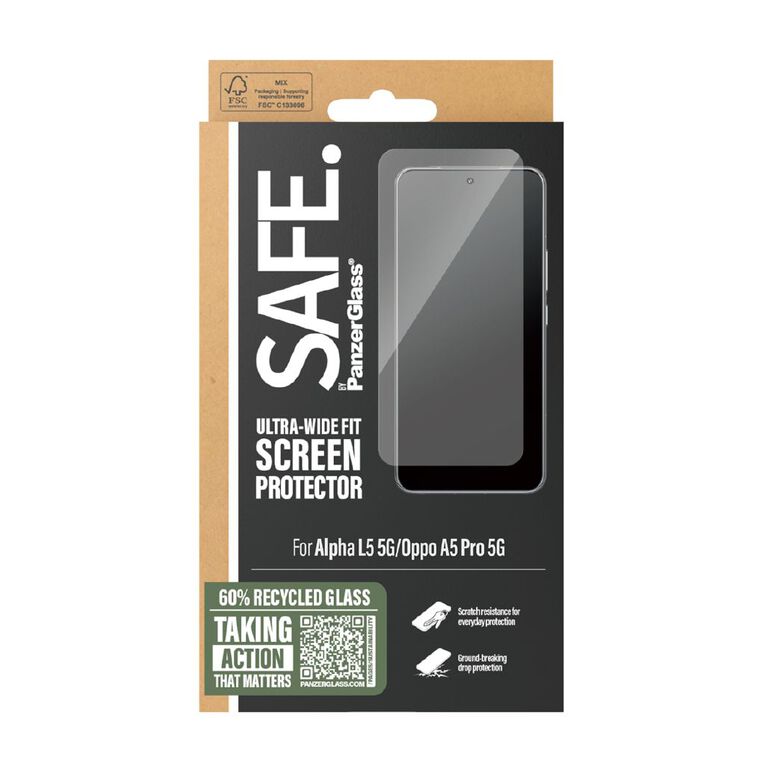 PanzerGlass SAFE by Panzer Screen Protector For Oppo A5 Pro 5G, , hi-res