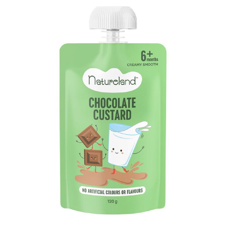 Natureland Chocolate Custard 120g, , hi-res