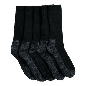 Rivet Men's Cotton Rich Work Socks 5 Pack