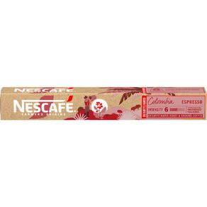 Nescafe Farmers Origin Colombia Decaf Espresso Coffee Capsules 10 Pack