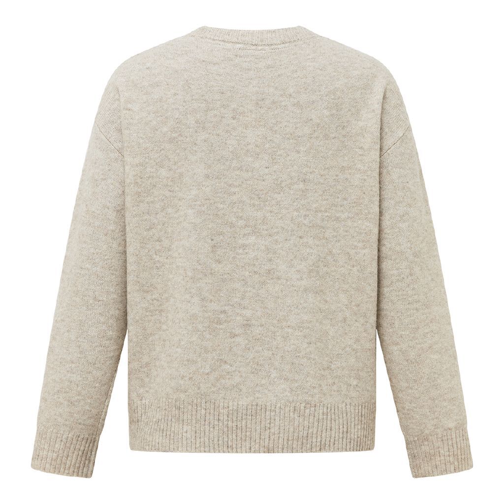 H&H Women's Cosy Oversized Crew Cardigan Brown Light | The Warehouse