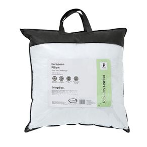 Living & Co Pillow Euro Cotton Cover White