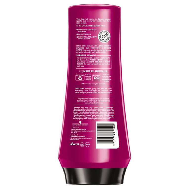 Schwarzkopf Extra Care Supreme Length Conditioner 400ml, , hi-res