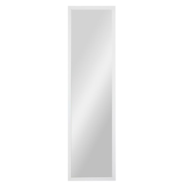 Living & Co Everyday Wall Mirror 30cm x 120cm White, , hi-res