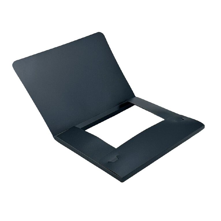 WS Document Wallet PP Elastic Closure Black A4, , hi-res