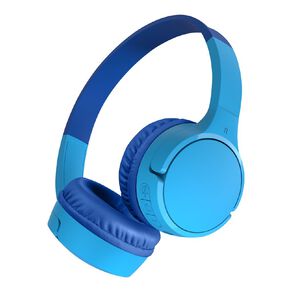 Belkin SoundForm Mini 2 Wireless On-Ear Kids Headphones Blue