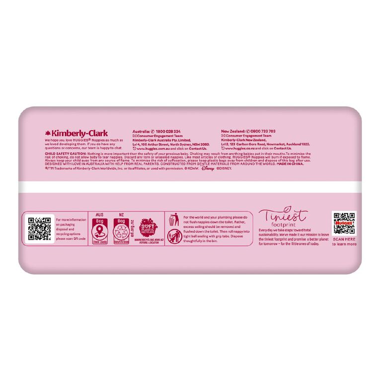 Huggies Girls' Convenience Nappy Crawler Size 3 6-11kg 22 Pack, , hi-res