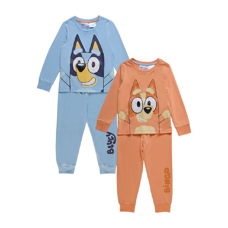 Bluey Boys' Knit 2 Pack Pyjama Set, Multi-Coloured, hi-res