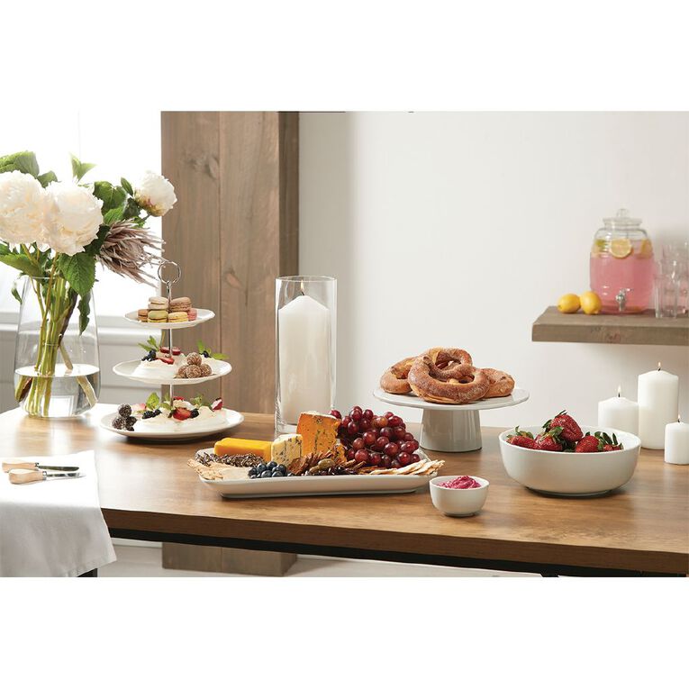 Living & Co Salad Bowl Round White, , hi-res