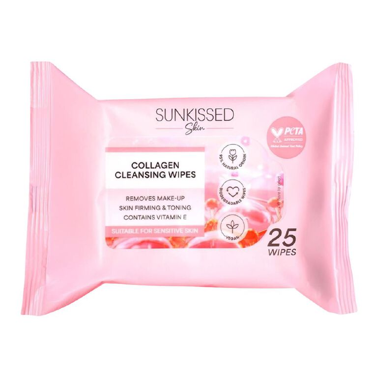 Sunkissed Collagen Cleansing Wipes, , hi-res