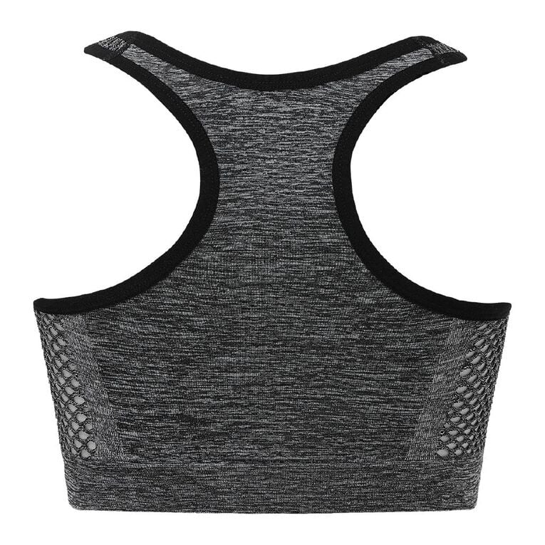Active Intent Women's Wirefree Seamfree Crop, Grey Active Intent Women's Wirefree Seamfree Crop, Grey, hi-res