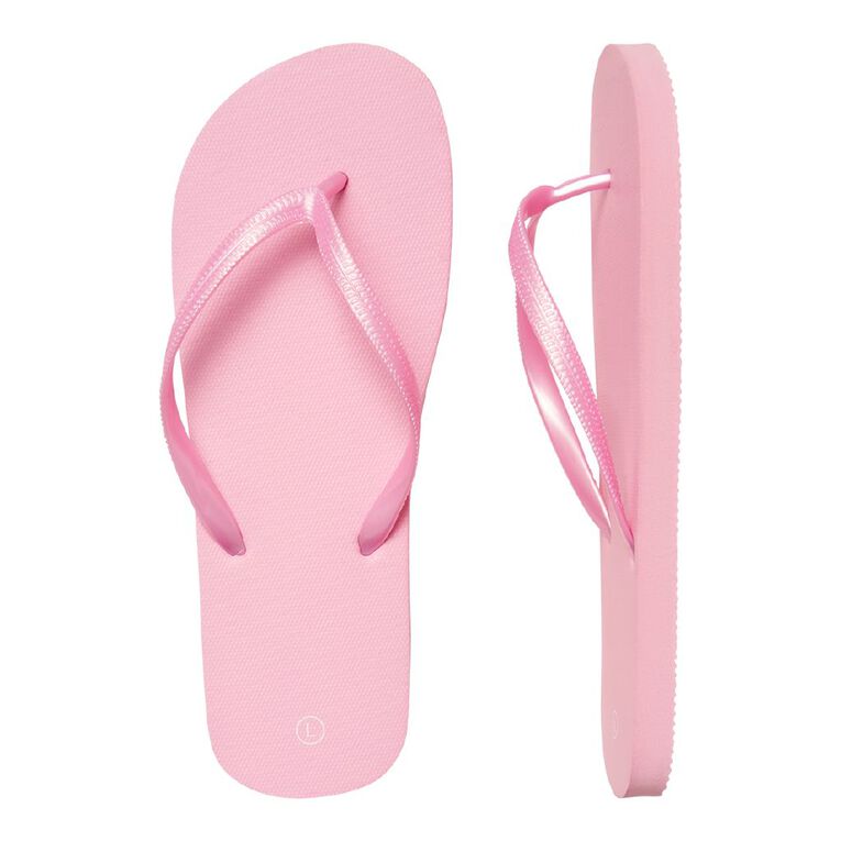 H&H Women's Plain Jandals, Pink, hi-res