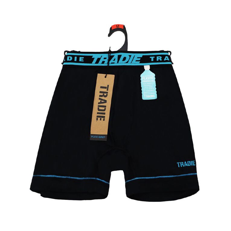 Tradie Men's Mid Length Flex Grip Trunk, Navy, hi-res