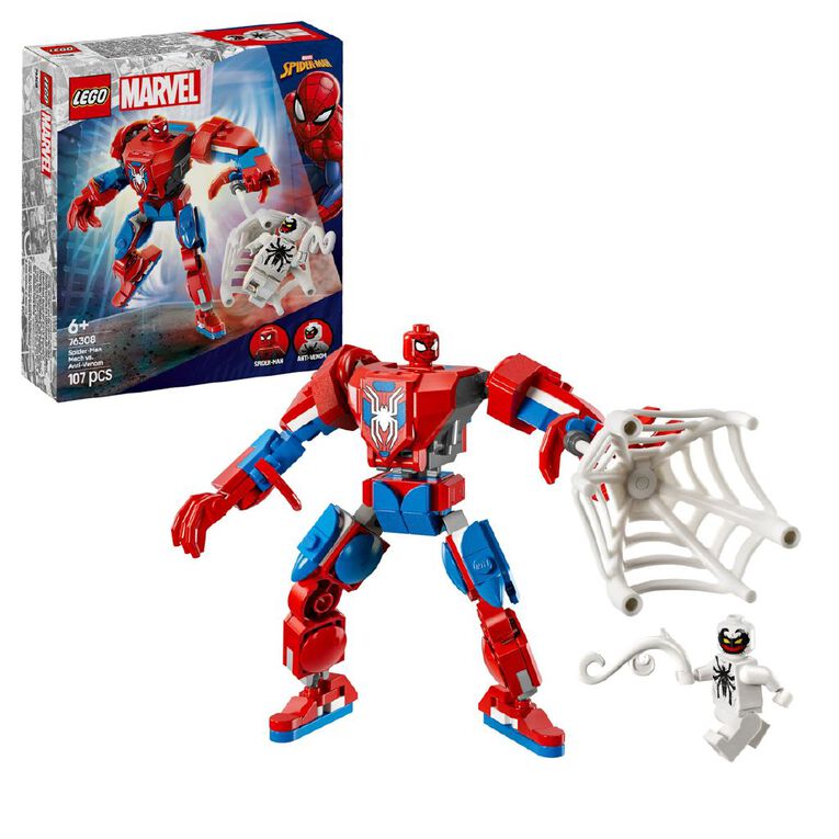 LEGO Marvel Super Heroes Spider-Man Mech vs Anti Venom 76308, , hi-res