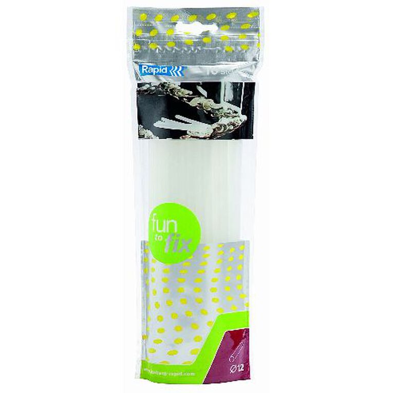 Rapid Glue Gun Sticks 12mm x 190mm 10 Pack Clear, , hi-res