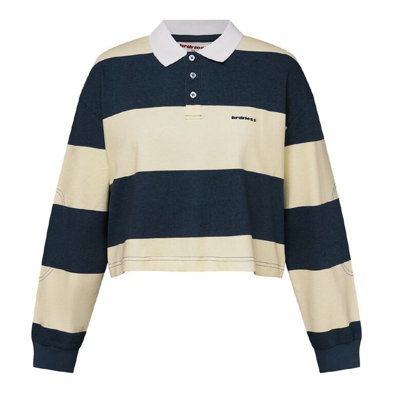 BRDRLESS Harper Crop Ruby Jumper, Navy, hi-res