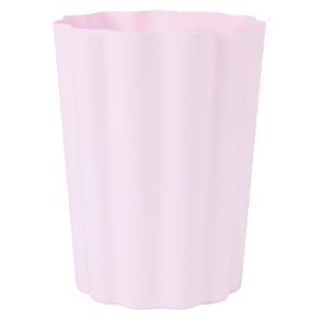 Living & Co Scollop Waste Paper Bin Pink