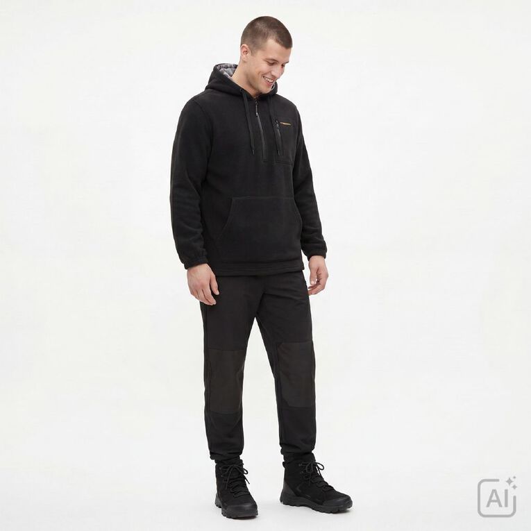 Back Country Adults' Printed Hooded Sweatshirt, Black, hi-res