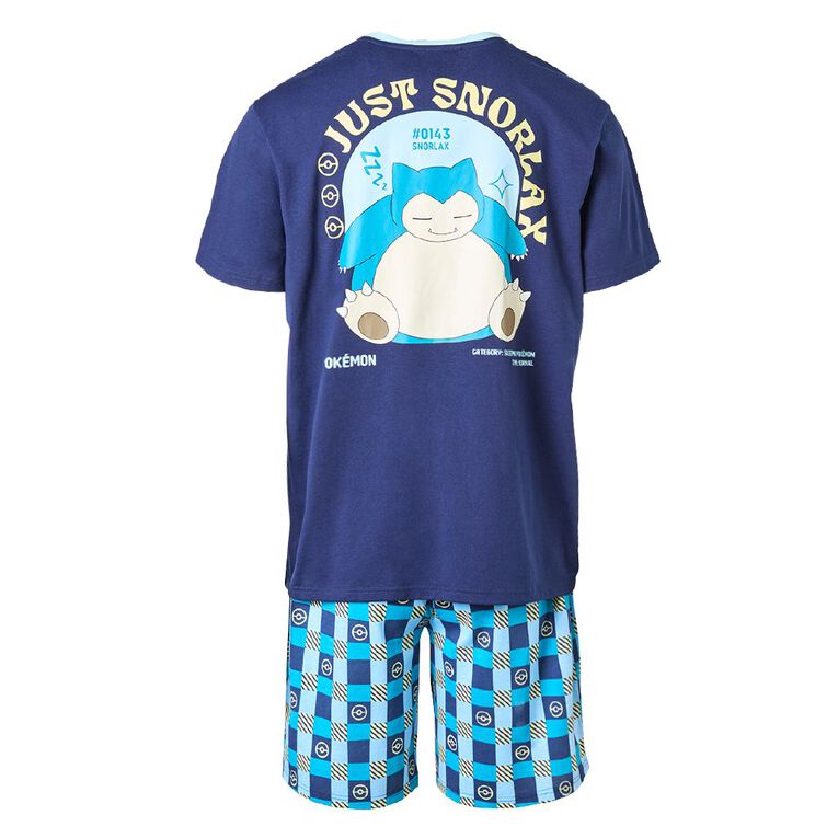 Pokemon Tshirt and Short Pyjama Set, Blue Dark, hi-res