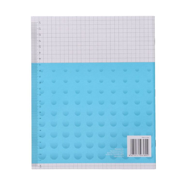 WS Exercise Book 1E5 7mm Quad 36 Leaf Blue, , hi-res