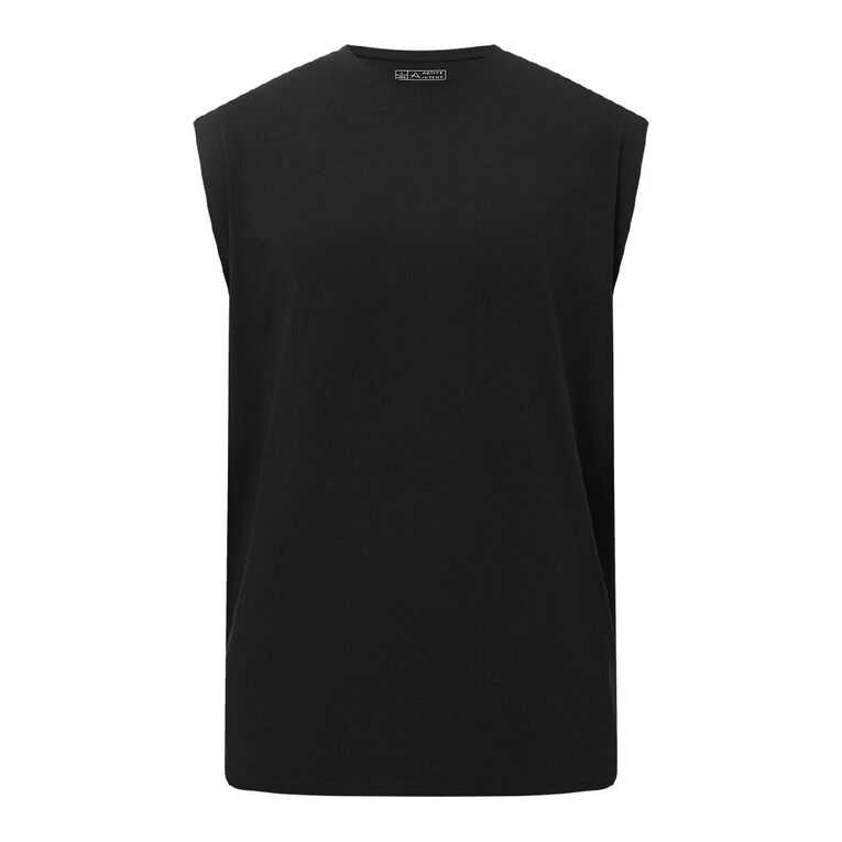 Active Intent Men's Hybrid Tank, Black, hi-res