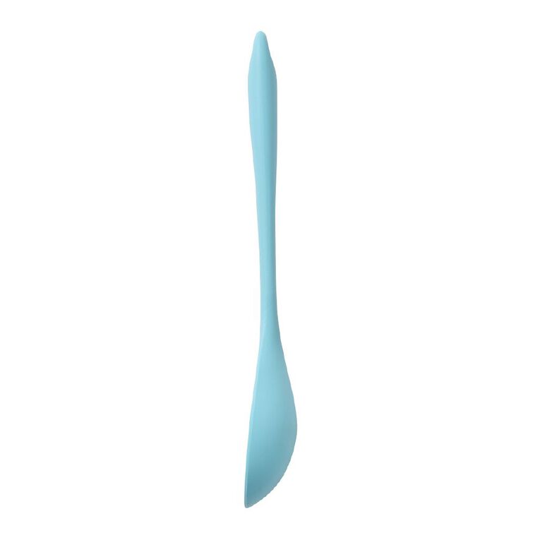 Living & Co Silicone Solid Spoon Blue, , hi-res