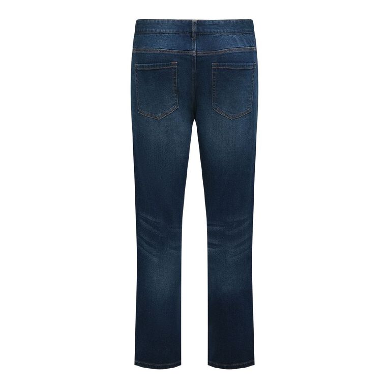 H&H Men's Slim Fit Jeans, Denim Dark, hi-res