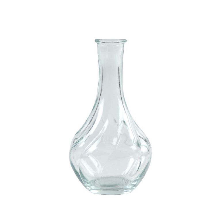 Living & Co Vintage Clear Glass Bud Vase 17cm, , hi-res