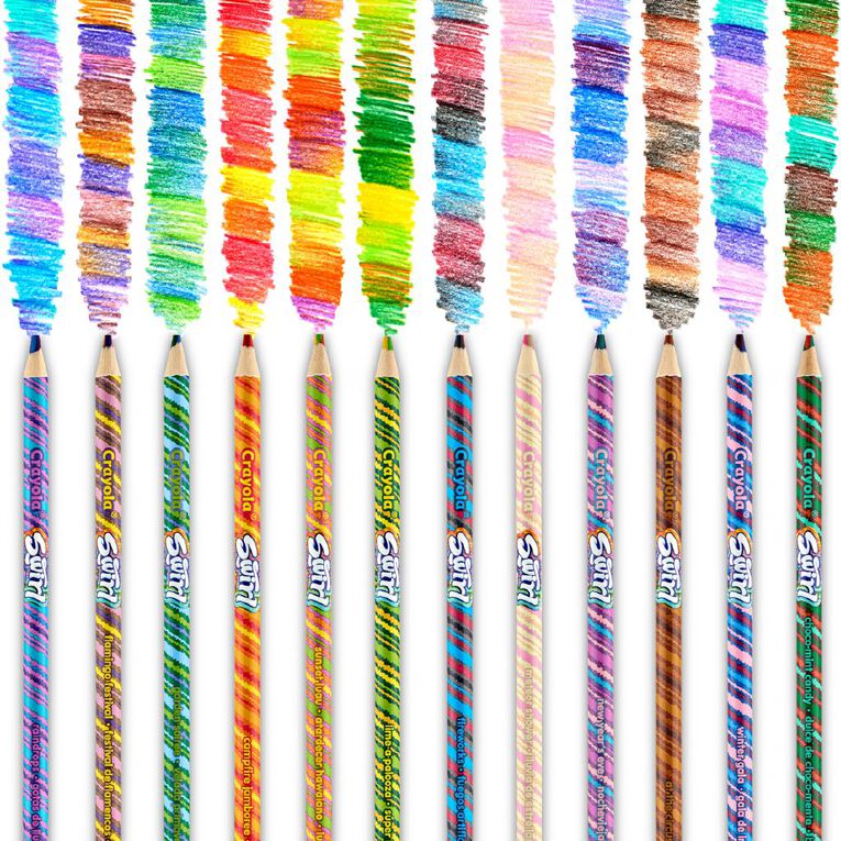 Crayola Swirls Colored Pencils 12 Pack, , hi-res