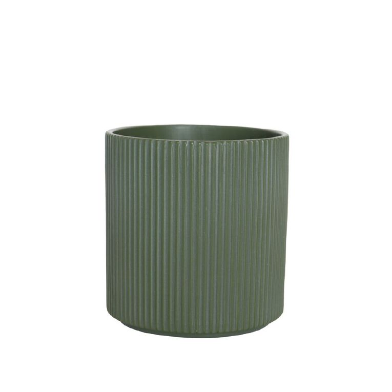 Northcote Pottery Mia Cylinder Pot 14cm Green, , hi-res